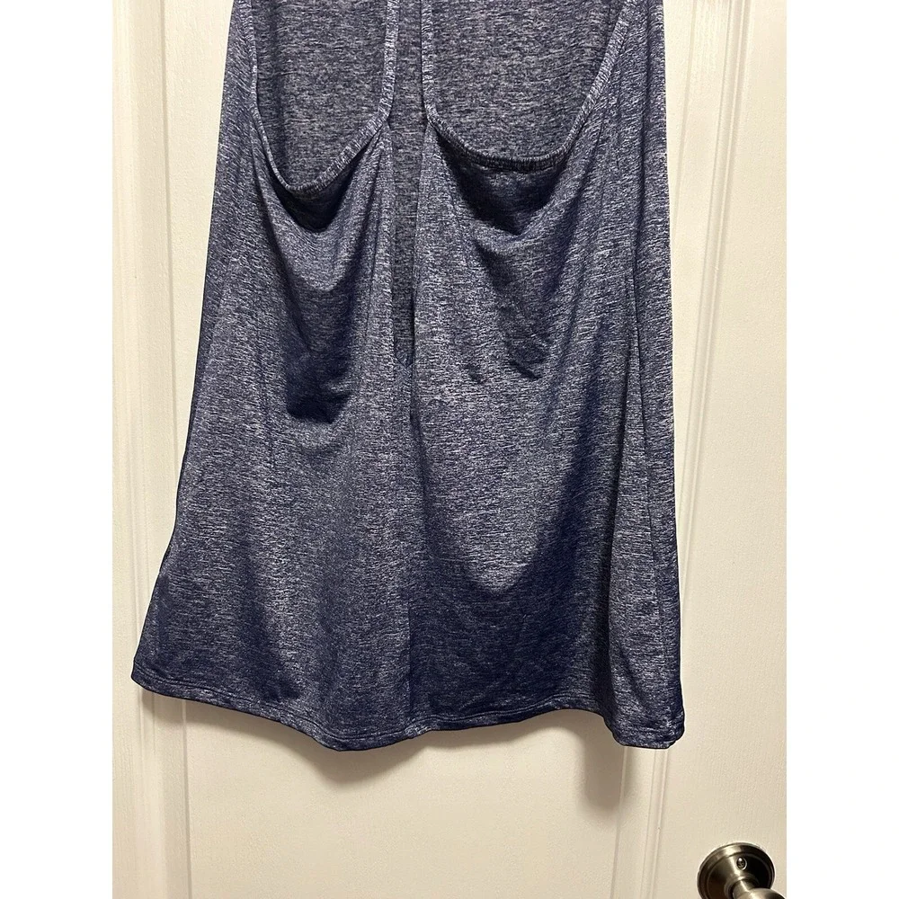 Nike‎ Shirt Womens L Blue Dri-FIT Spaghetti Strap Activewear Tank Top Athleisure
